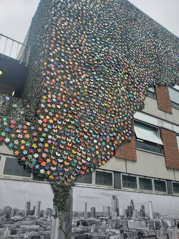 Butterfly wall in Chiswick