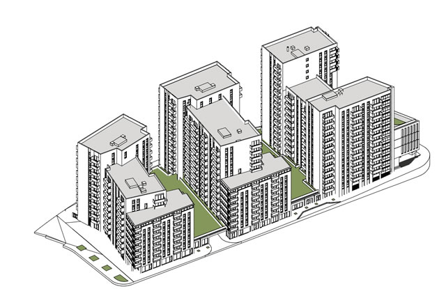 Overall 3D plan of Capital Interchange Way development