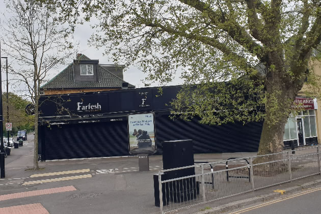 Farfesh Lounge is on the junction of London Road and Spur Road