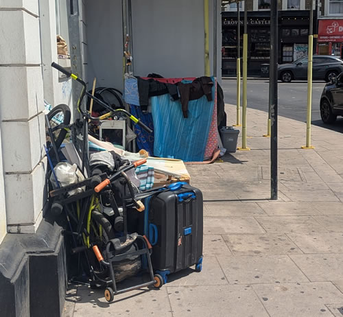 Hackney shanty town 
