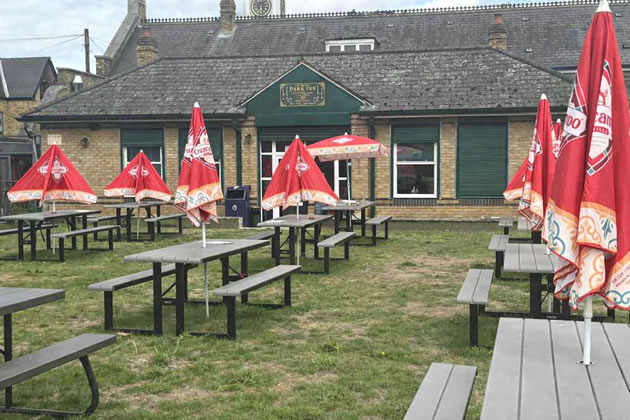 The existing buildings at the Park Inn in Isleworth