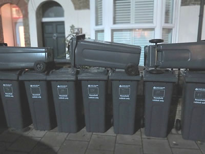 Wheelie Bins Protester Taken Away in Handcuffs