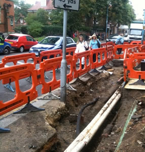 chiswick lamppost accident