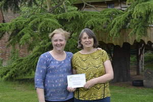 judith sheppard and her friend Karen at a national award  event for carer's