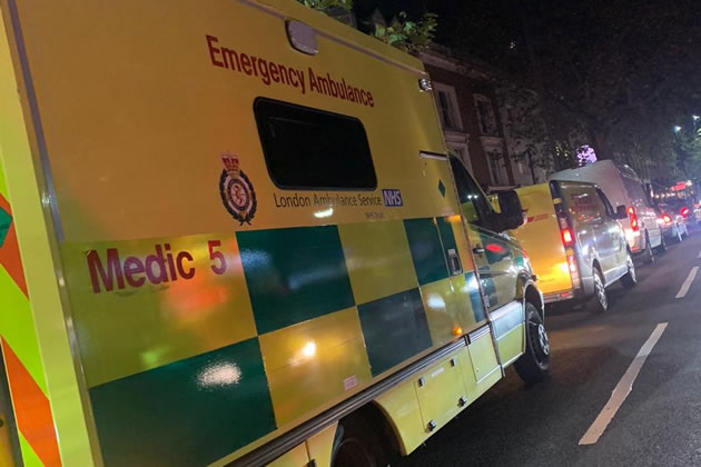 Ambulance stuck on Chiswick High Road