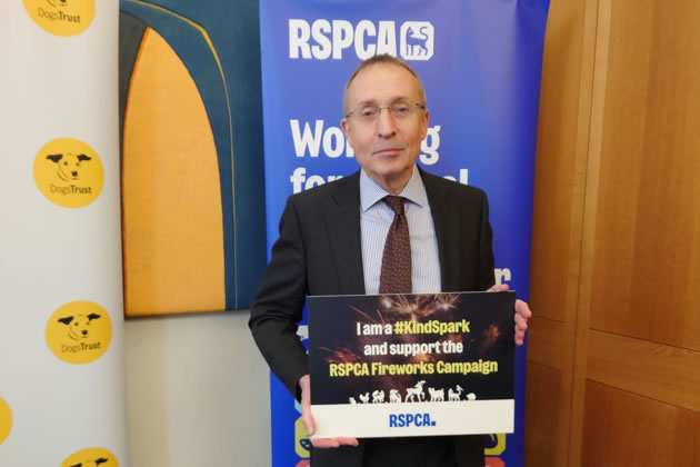 Andy Slaughter MP backing the RSPCA Fireworks Campaign