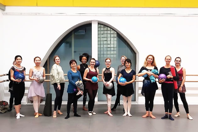 One of the group's attending a Ballet4Lfe class 