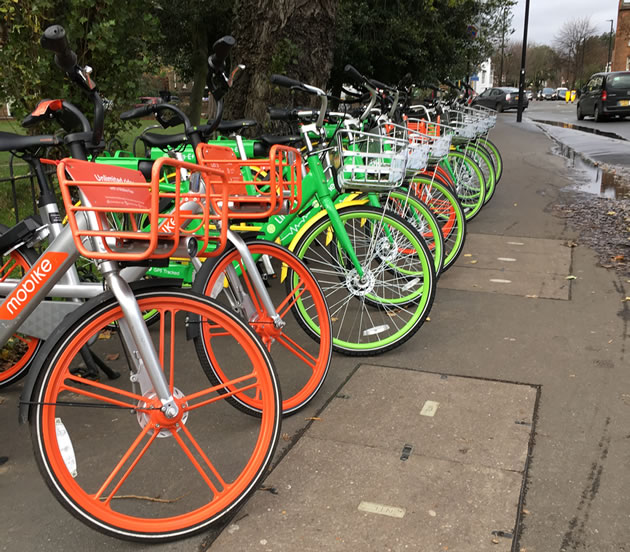 Shared bikes used to proliferate in Chiswick