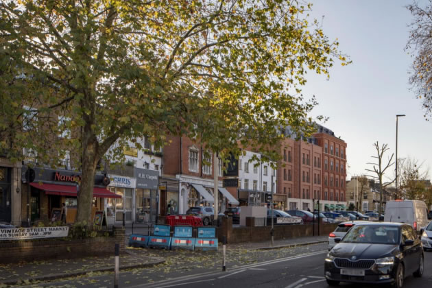 Visualisation of the building looking west up Chiswick High Road. Picture: Birchgrove