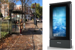 J C Decaux Apply for Digital Bus Stop Ads by Turnham Green 