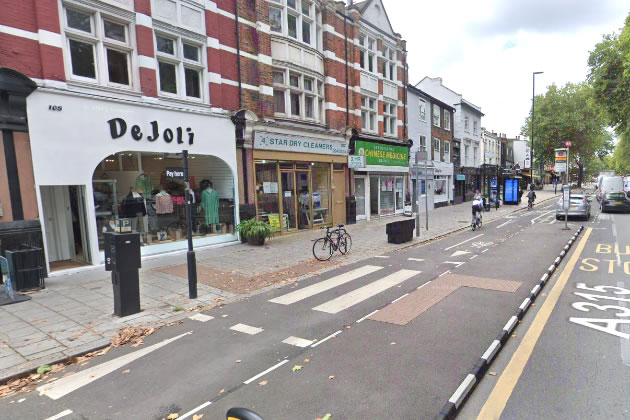 This bus stop would be moved further down the road to Chiswick Lane.