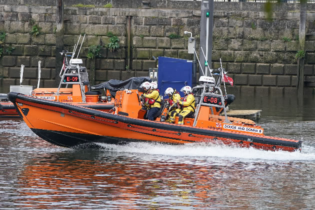 The RNLI Chiswick Lifeboat on a previous callout