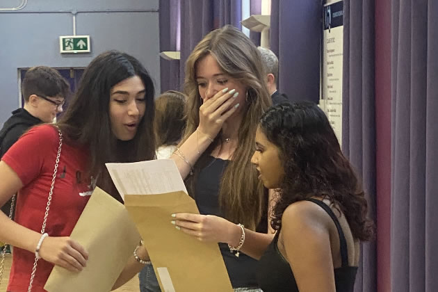 Chiswick School students react to their GCSE grades
