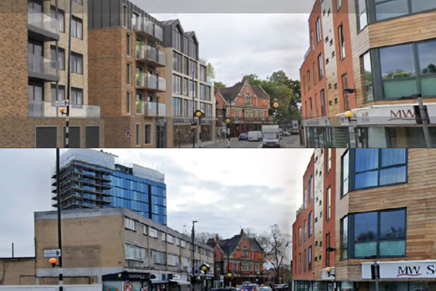 Chiswick Terrace before and after the planned development