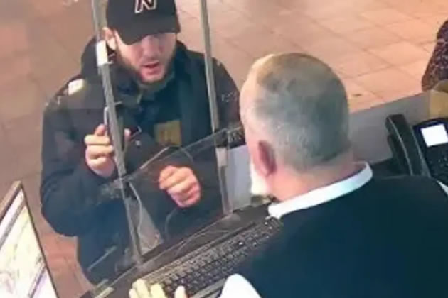 Dovtaev at Gunnersbury Station. Picture: Met Police 