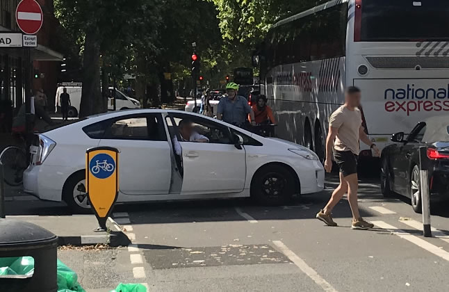 Confrontations between motorists broke out during the day 