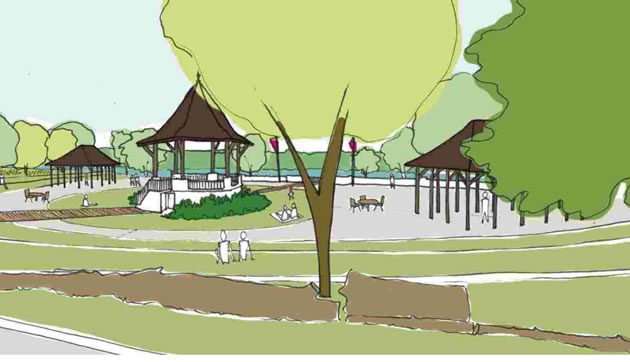 artists impression of dukes meadows