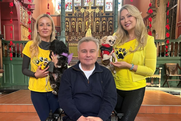 Eamonn Holmes (centre) in St. Michael and All Angels with the charity's founders Pola Pospieszalska and Victoria Featherstone Pearce