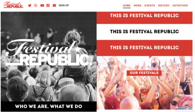 Festival Republic website 