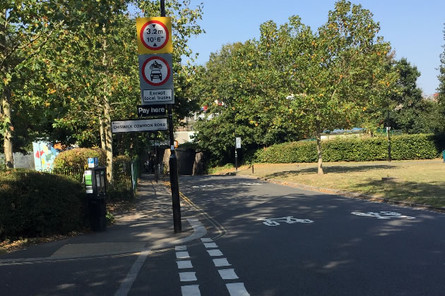 Fisher's Lane is in Hounslow Borough but the restriction is made by Ealing Council 