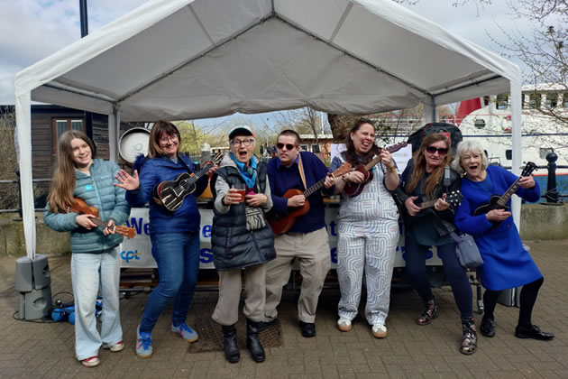 Gabriella with the Brentford Ukulele Collective