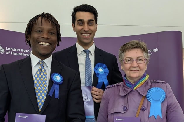 Cllrs Grewal, Biddolph, and me