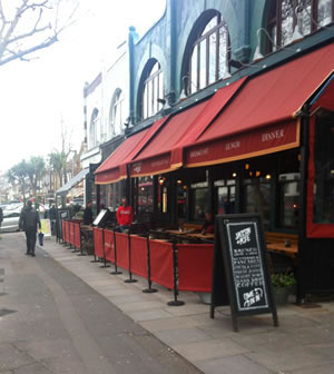 Jackson and Rye's pavement tables