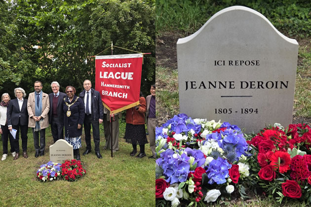 At the Jeanne Deroin memorial 