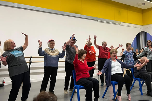 Attendees enjoy a class held by the charity