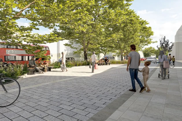 Wider pavements would make area more welcoming to pedestrians