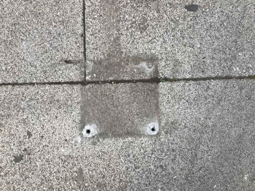 holes in paving 