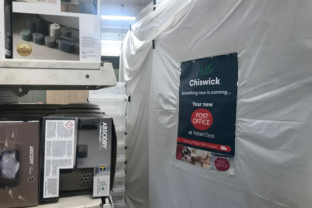 The three 'free-standing' counters will be at the rear of the store