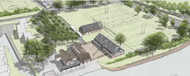 artists impression of quintin hogg new clubhouse development 