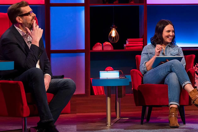 Richard Osman hosting his wife Ingrid on House of Games