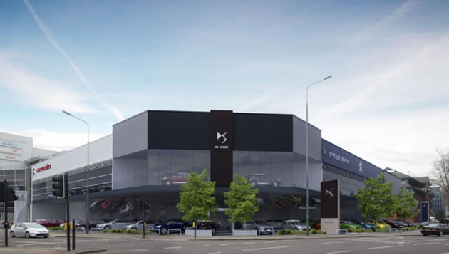 CGI of planned new sales and service centre on Chiswick Roundabout