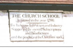 plaque of Sarah Trimmer school in Brentford 