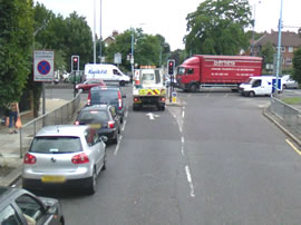 Junction of Sutton Court Road and A4 