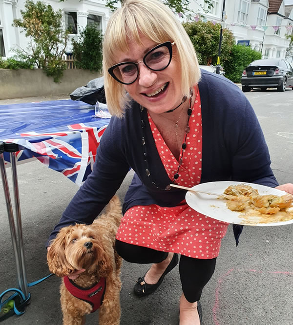 Pets were also in attendance at the street parties