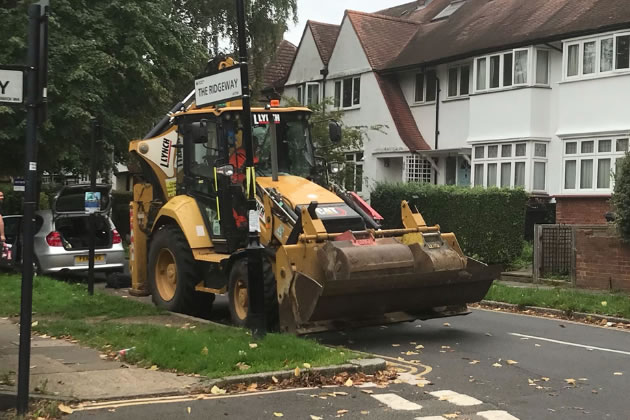 Residents surprised to see building equipment appear on Tuesday morning