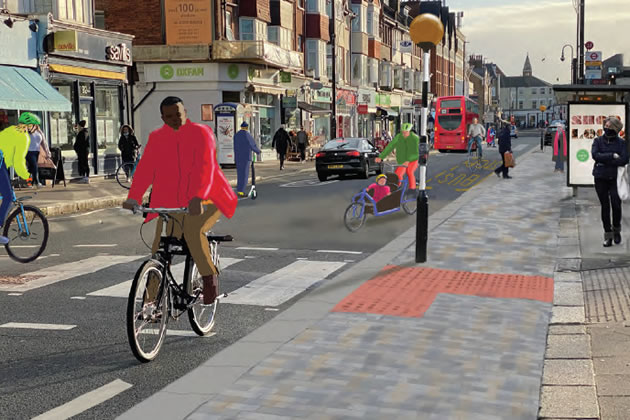 Design brief shows how wider pavements could give more space to pedestrians