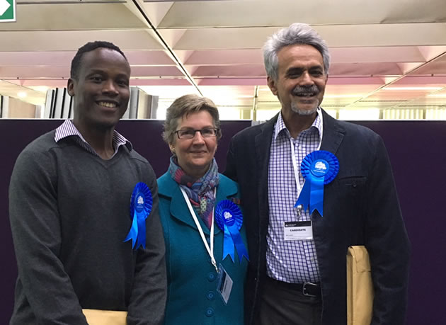 Turnham Green's Councillors - Ron Mushiso, Joanna Biddolph and Ranjit Gill
