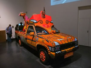 carrie reichardt exhibition of a car called Tiki Love Truck 