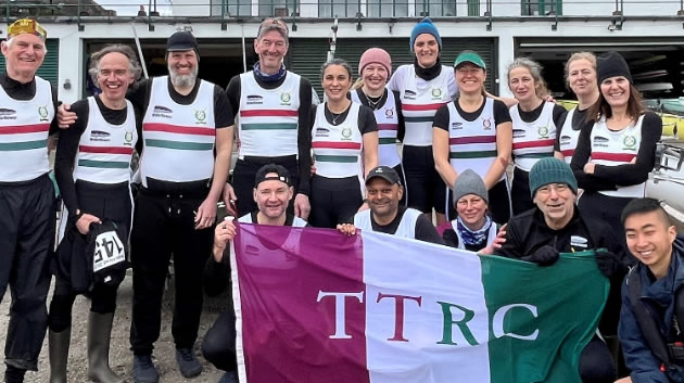 Thames Tradesmen’s Rowing Club (TTRC) Novice Men and Women Crews: Backrow (L to R): Dominic Warren, Lee, Brewster, Nathan Goodman, Tim Primmer, Jackie Marie, Kasia Wroblewska, Isabelle Meron, Hana Fegutova, Adela Williams, Francesca Streeter, Louise Martin. Front Row (L to R): Jonathan Geitner, Jay Sitaraman, Sophie Mandler, Michael Gatzoulis, Ian Koh (cox). Picture: Andy Sharp