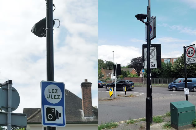 ANPR cameras on Milnthorpe Road and Park Road with their cables severed 