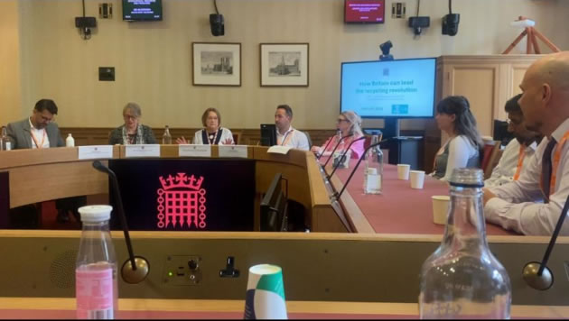 Photo of the Panel from right to left Marcel Arsand, Baroness Bennett,  Baroness Bakewell (Chair) Owen Derbyshire and Sarah Horner