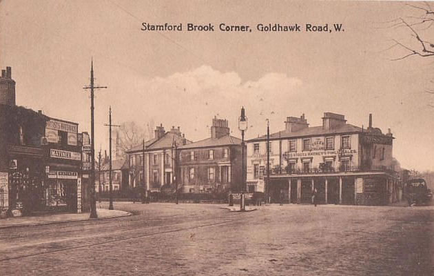 Stamford Brook Corner in the early part of the 20th century 