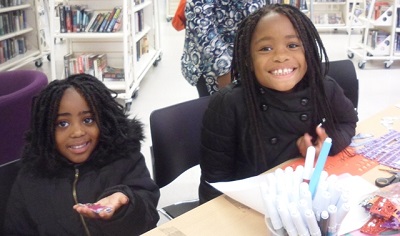 Kodra sisters at Ealing Library