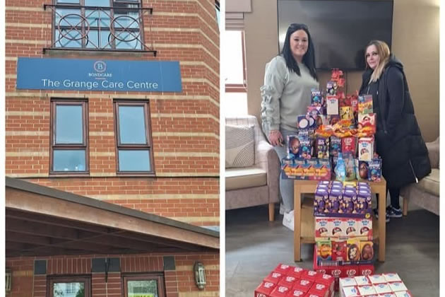 The pub collected over 200 Easter eggs for a local care home 