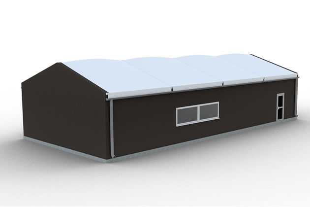 A visualisation of the pool building from planning documents