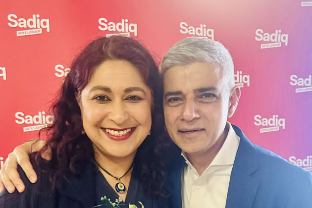 Dr Aysha Raza with Sir Sadiq Khan 